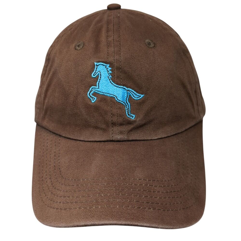 Cowgirls Don't Cry Slideback Hat Brown One Size Adjustable Embroidered Harriton